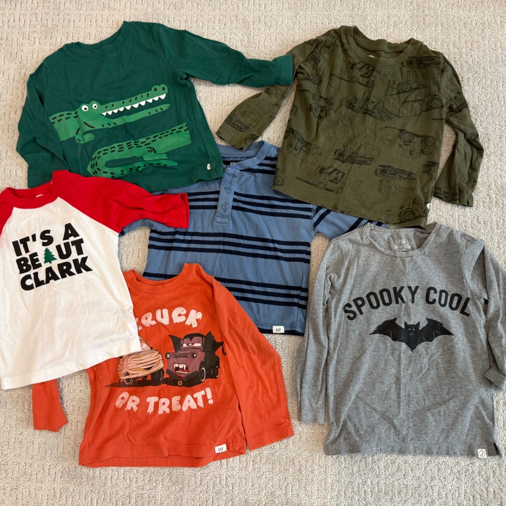 Boys Long- sleeve Shirts Bundle Size 2/2T